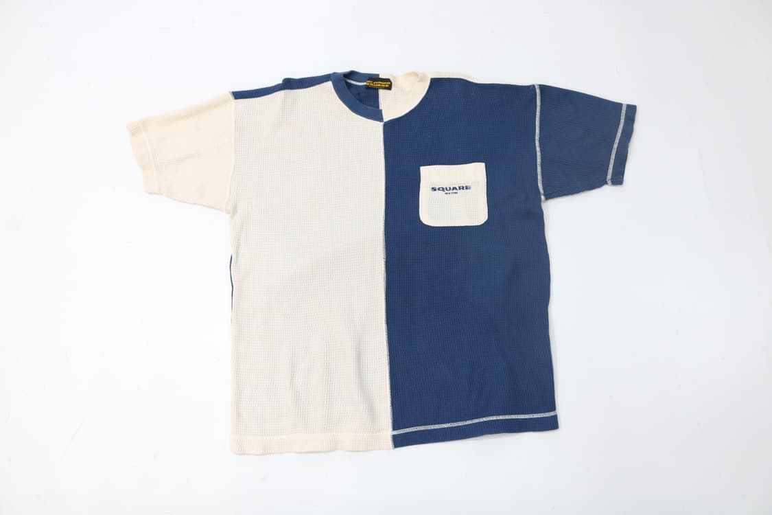 미스터 준코 빈티지 와플 조직 하프 앤 하프 포켓 티셔츠 상품이미지2