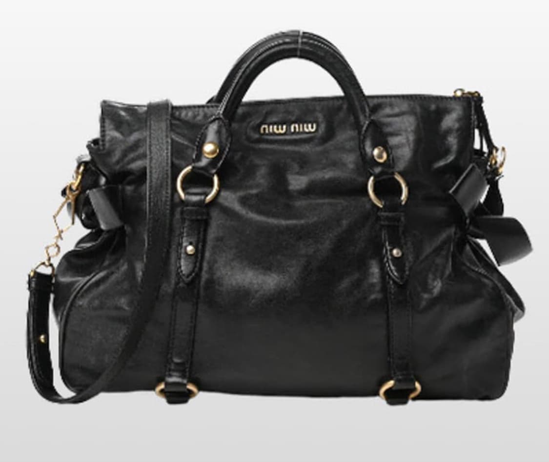 (구해요) 미우미우 블랙 리본 사첼백 상품이미지1