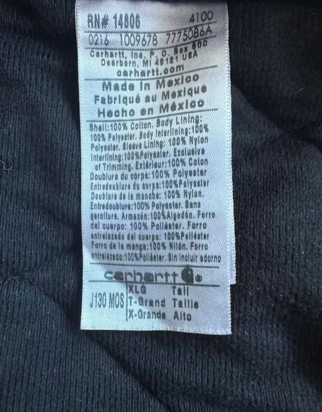 칼하트 J130 mos XL 상품이미지7