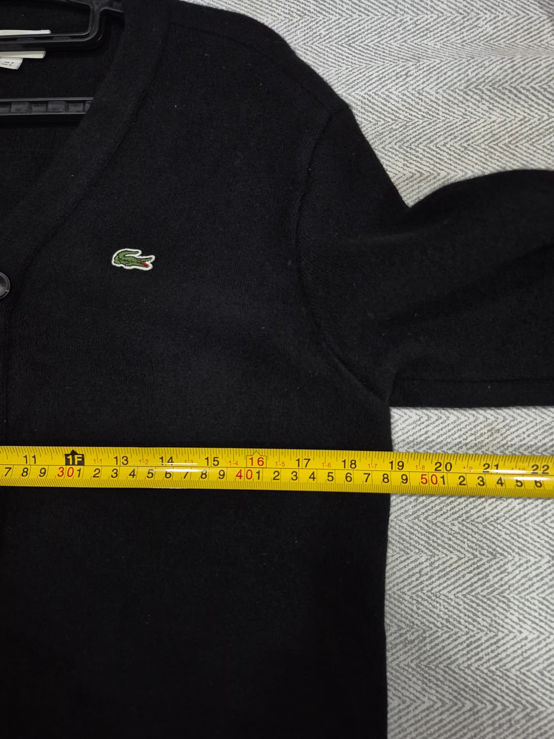 라코스테 모 100% 블랙 가디건 여성 95사이즈 상품이미지7