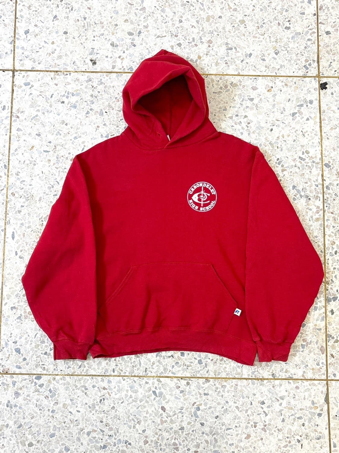 러셀 후드티 레드 상품이미지4