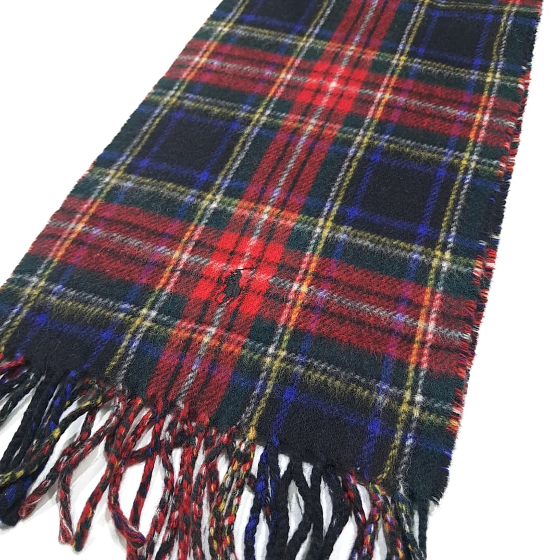 MX552 폴로 00s 이태리판 램스울 타탄체크 머플러 목도리 상품이미지3