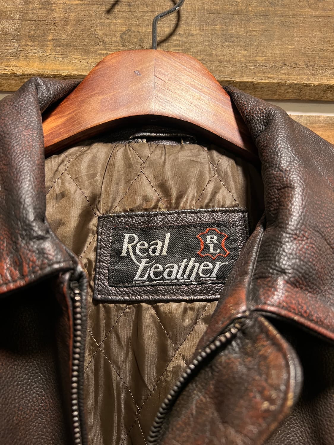 [M]90's USA 빈티지 리얼레더 A-2 플라이트 자켓 상품이미지2