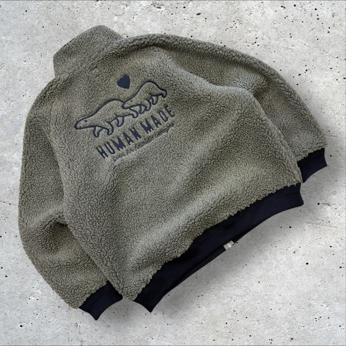 [2XL] HUMAN MADE 휴먼메이드 보아 후리스 그레이 B525 상품이미지1