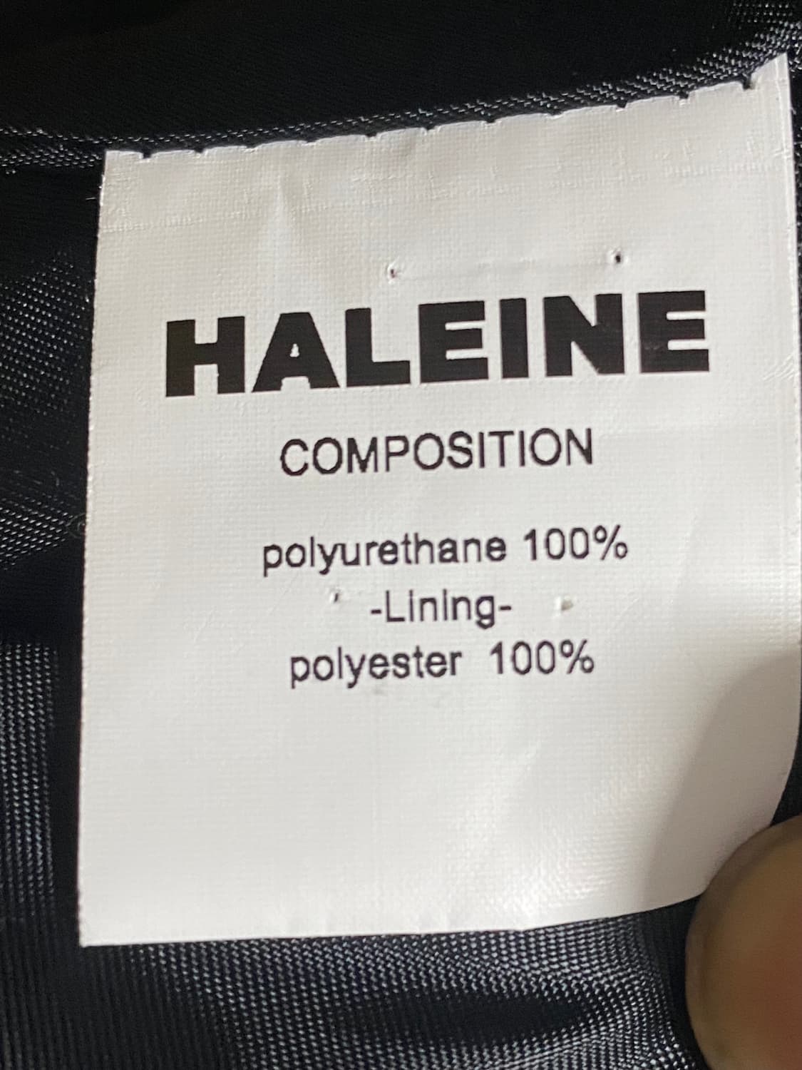 Haleine 알렌느 패치드 3D 포우 레더 레이싱 자켓 블랙 2 상품이미지6