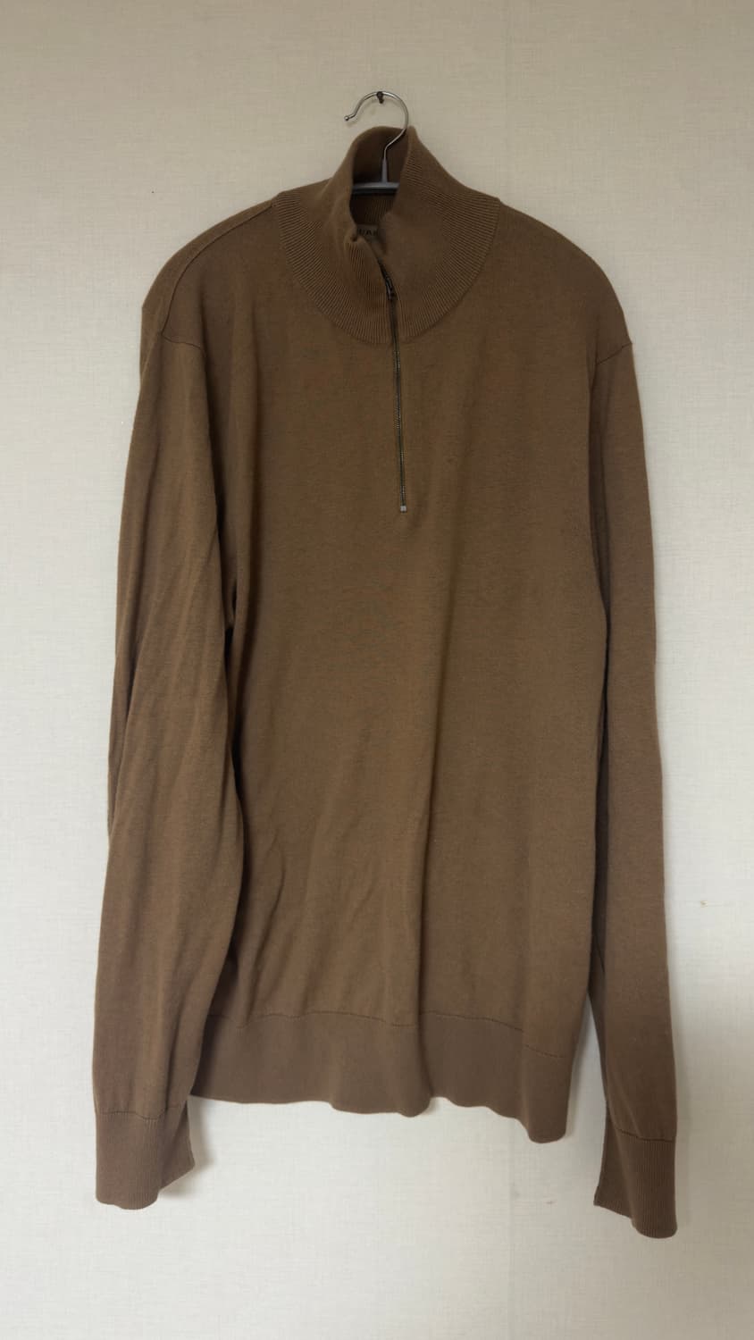 [XXL] 버버리 반집업 엘보 패치 캐시미어 니트 상품이미지2