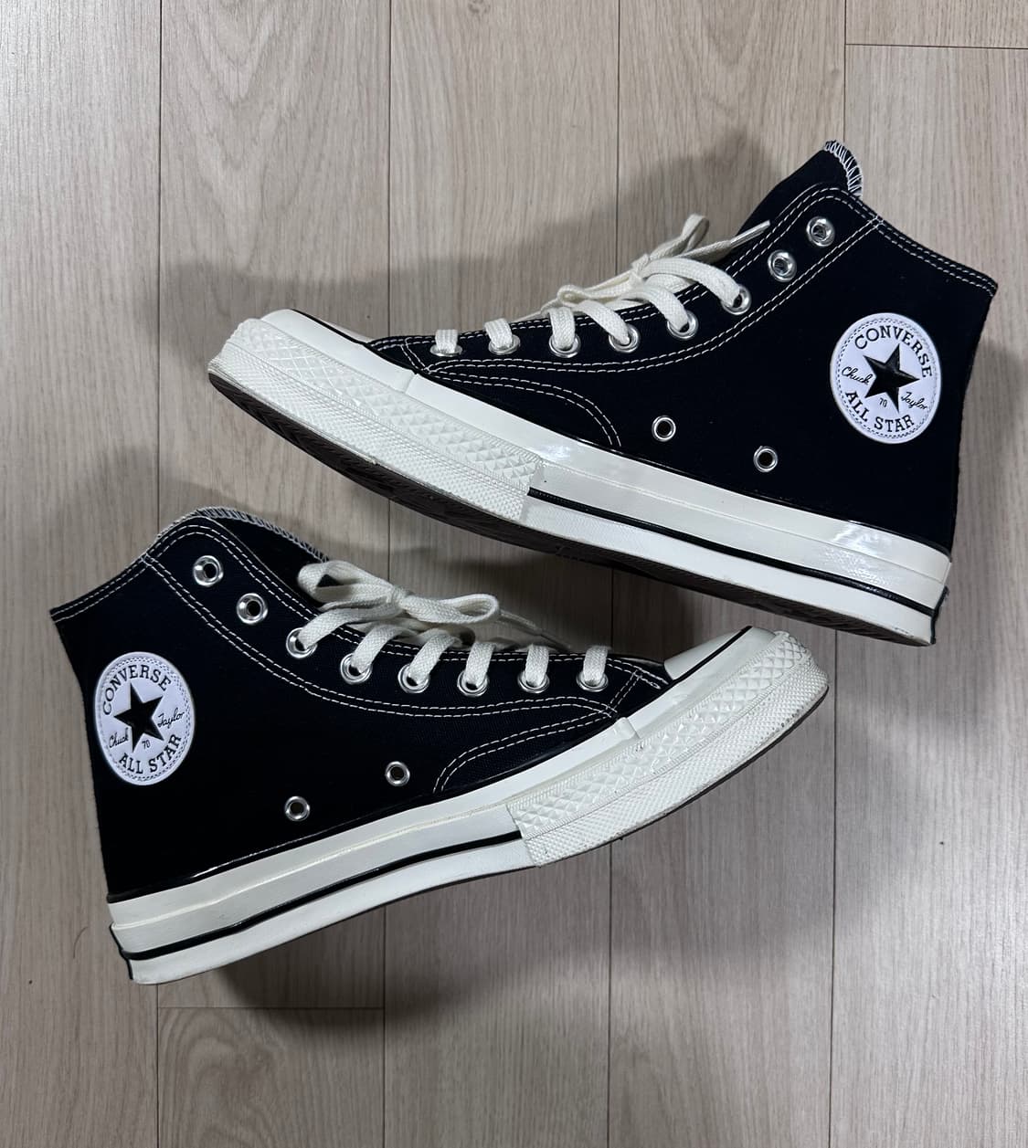 컨버스 척70 하이 블랙 255 상품이미지1