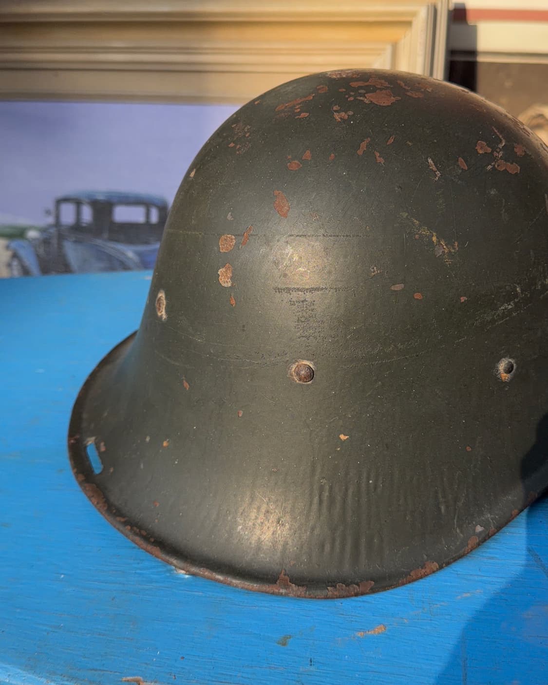 빈티지 소품 1950년 WWII 네덜란드군 M34 철모 상품이미지6