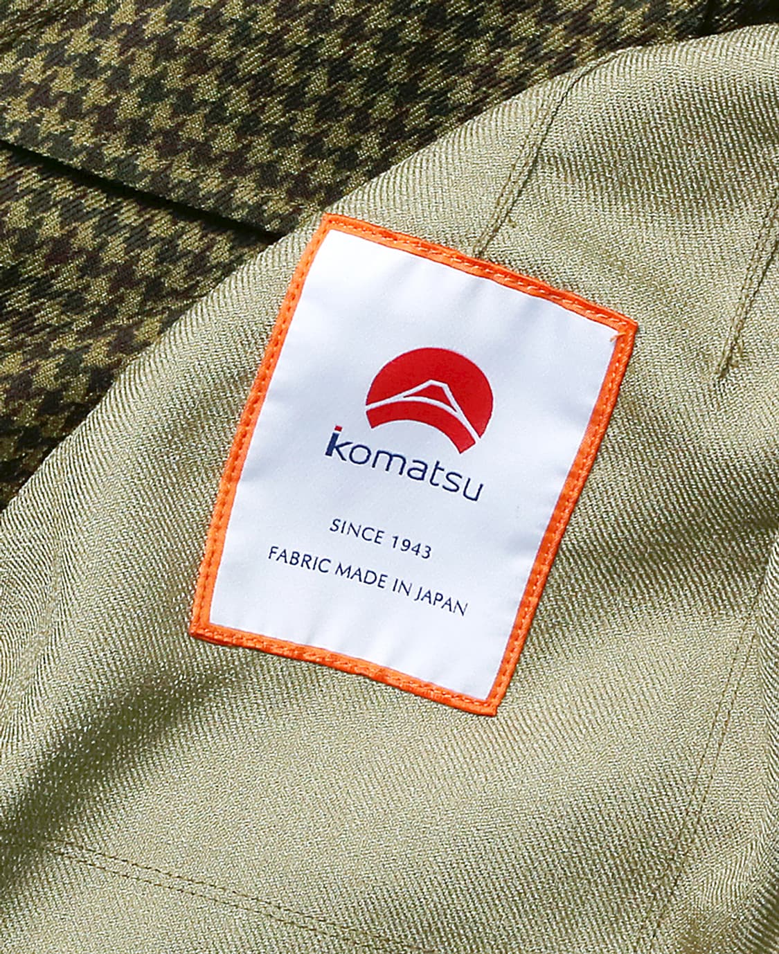 빔즈 플러스 [Beams +] 하운드 투스 벨티드 자켓 코마츠 원단 상품이미지8