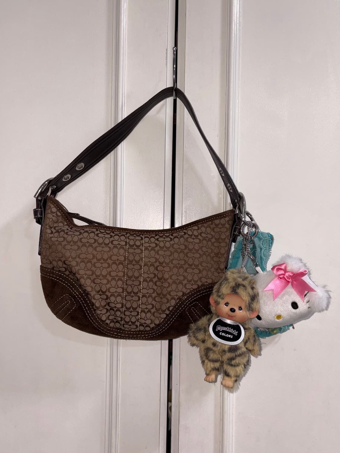 Coach pattern brown shoulder bag 상품이미지5