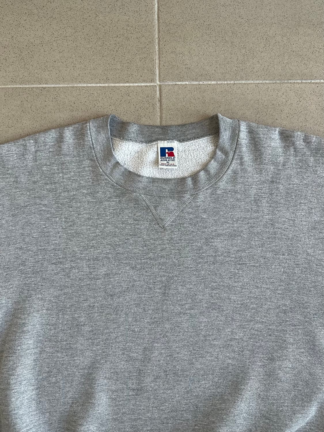 90s 빈티지 러셀 스웻셔츠 그레이 XL USA 상품이미지4