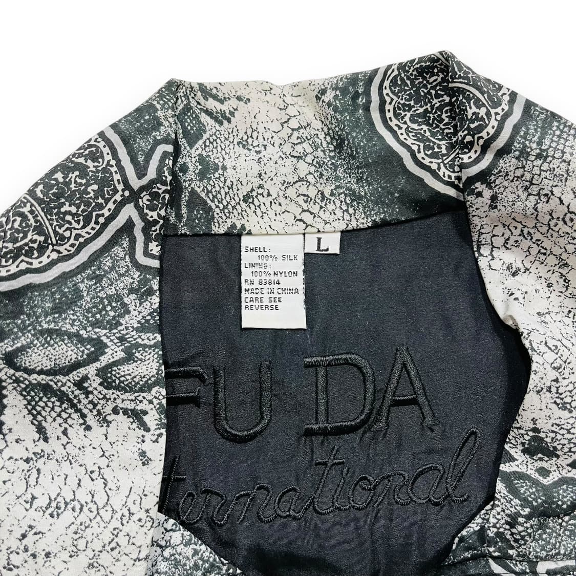FUDA 90s Snake pattern silk jacket 상품이미지5