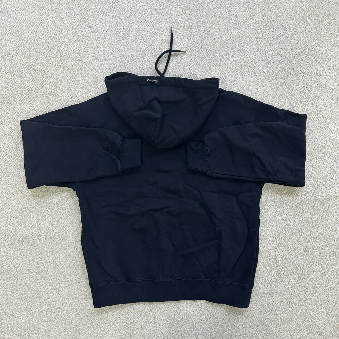 M 커버낫 어센틱 로고 후드블랙 0317D 상품이미지4