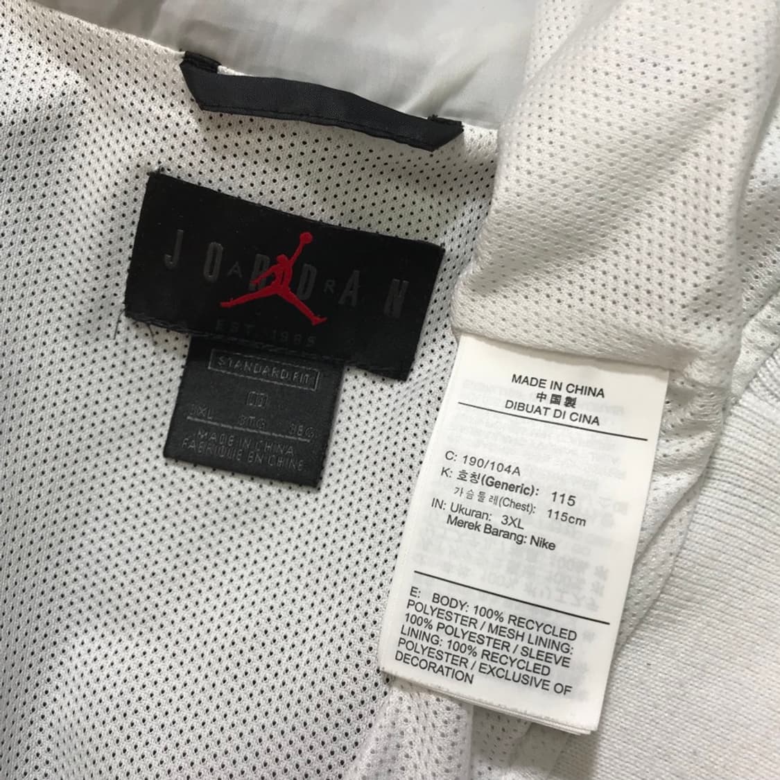 [[3XL] 나이키(NIKE)AIR 조던 레거시 바람막이 자켓#370 상품이미지6