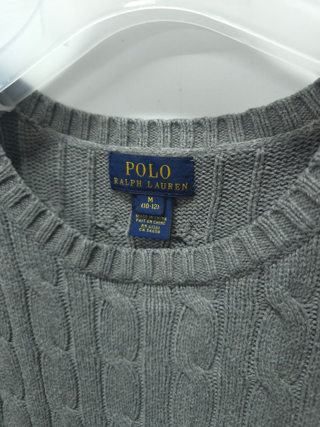 폴로랄프로렌 그레이 케이블 니트 ( 44~55 ) 상품이미지3