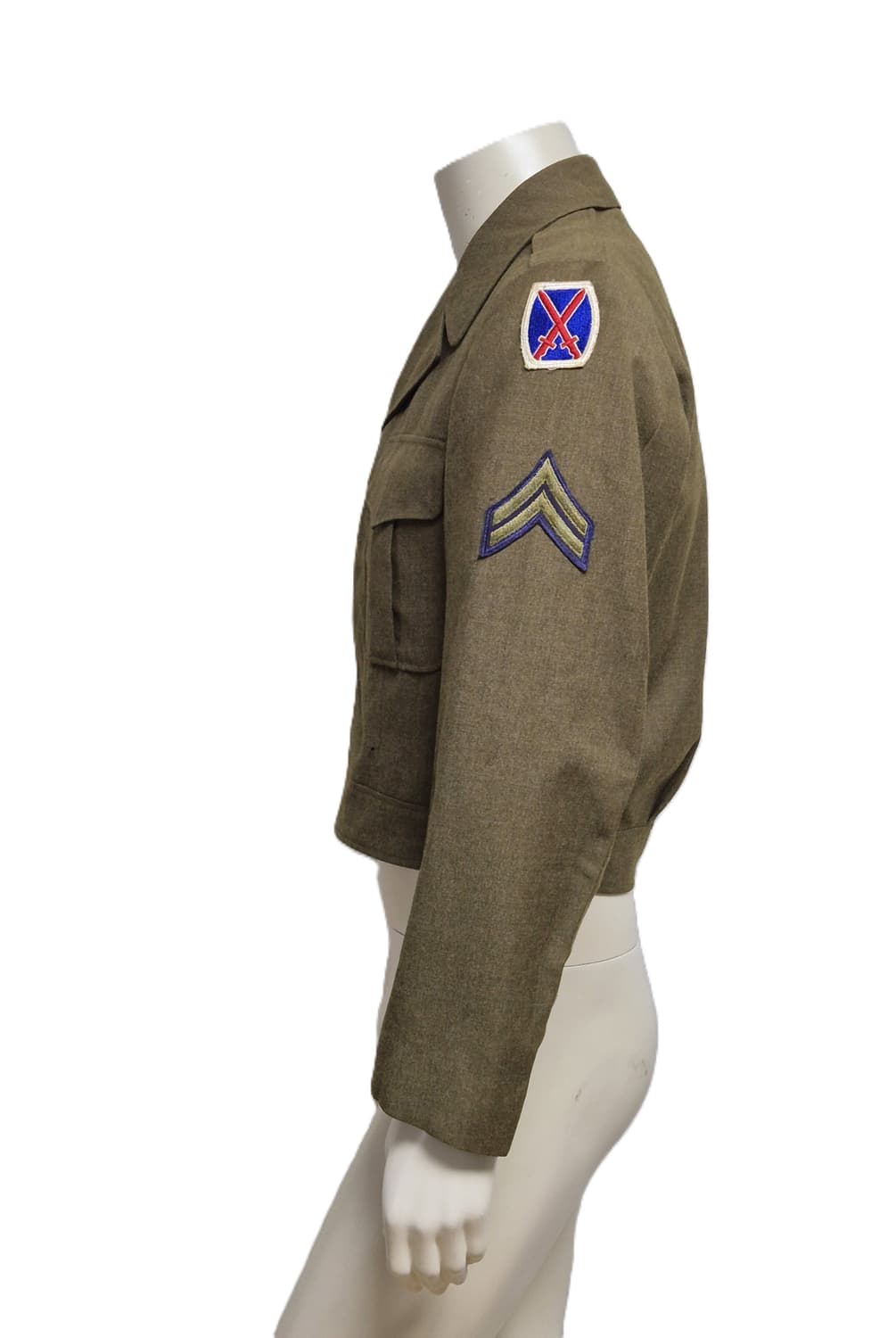 미육군 구형 10산악사단 일병 아이크 정복 전투복 상의 자켓 (L) 상품이미지2