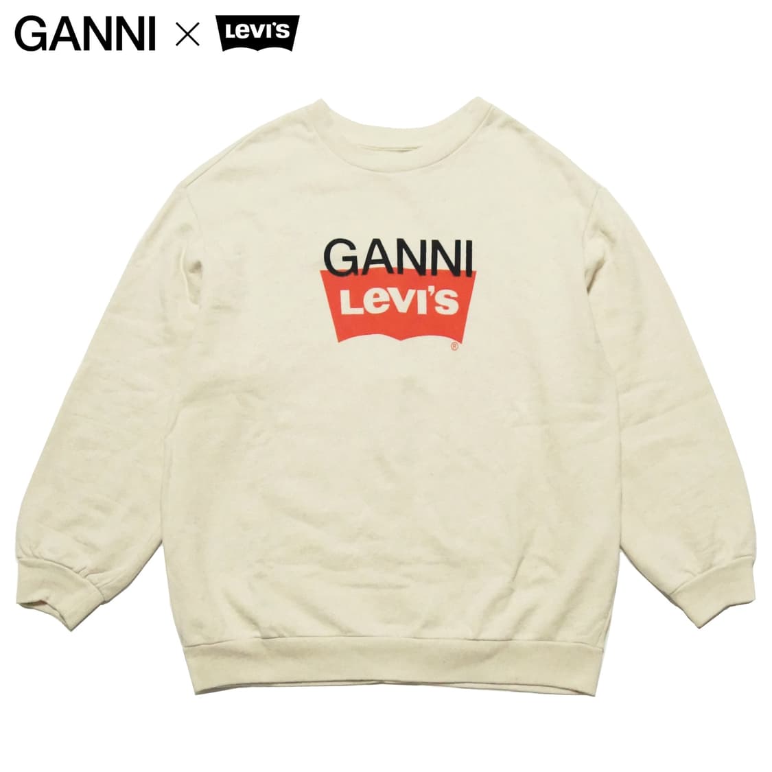 가니 × 리바이스 로고 스냅 스웨트셔츠 상품이미지1