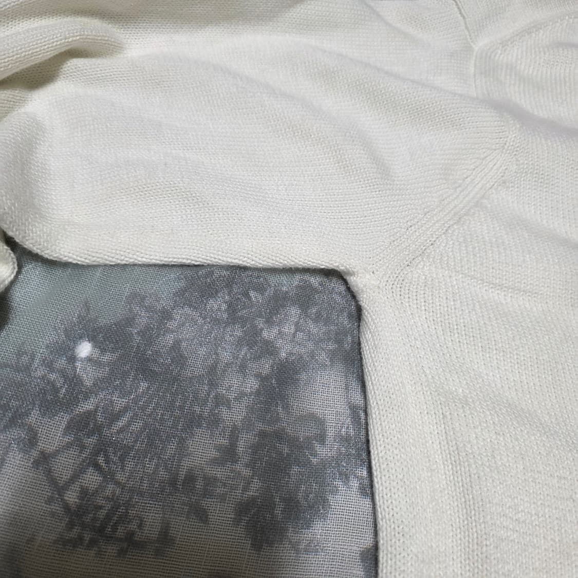 이스트보이 실버 로고 아방 화이트 가디건 갸루일브히메갸루 상품이미지5