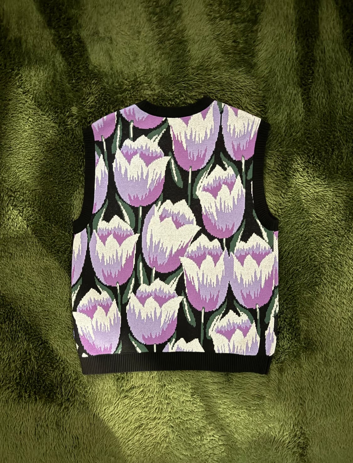 [L] Awake NY 어웨이크 뉴욕 21ss 튤립 니트 베스트 블랙 상품이미지7