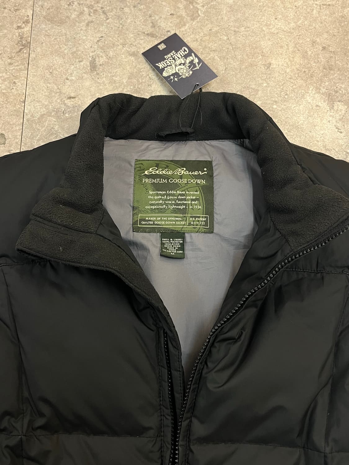 에디바우어 구스다운 베스트 블랙 M  #csz2348 상품이미지7