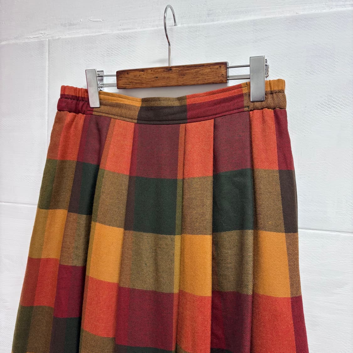 schneiders 슈나이더스 체크 램스울 롱 스커트  상품이미지2