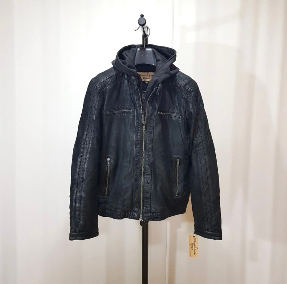 Milwaukee 후드 가죽 자켓 상품이미지1