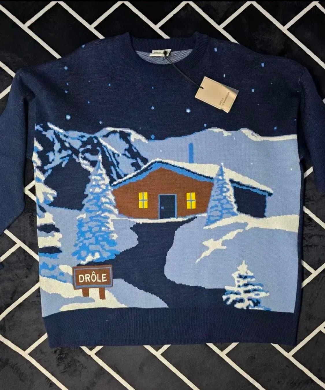 드롤드무슈 골지 니트 네이비 L (Drole de Monsieur) 상품이미지1