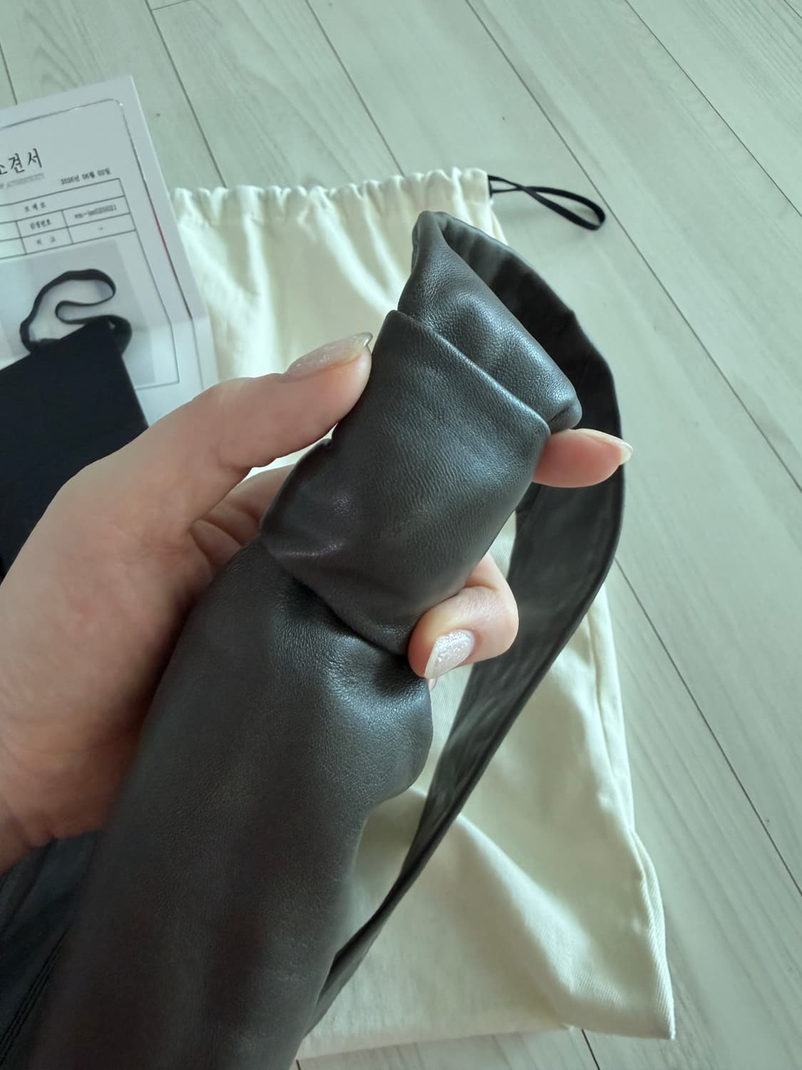 르메르 스몰 크루아상백 크로스 범백 다크브라운S 상품이미지3