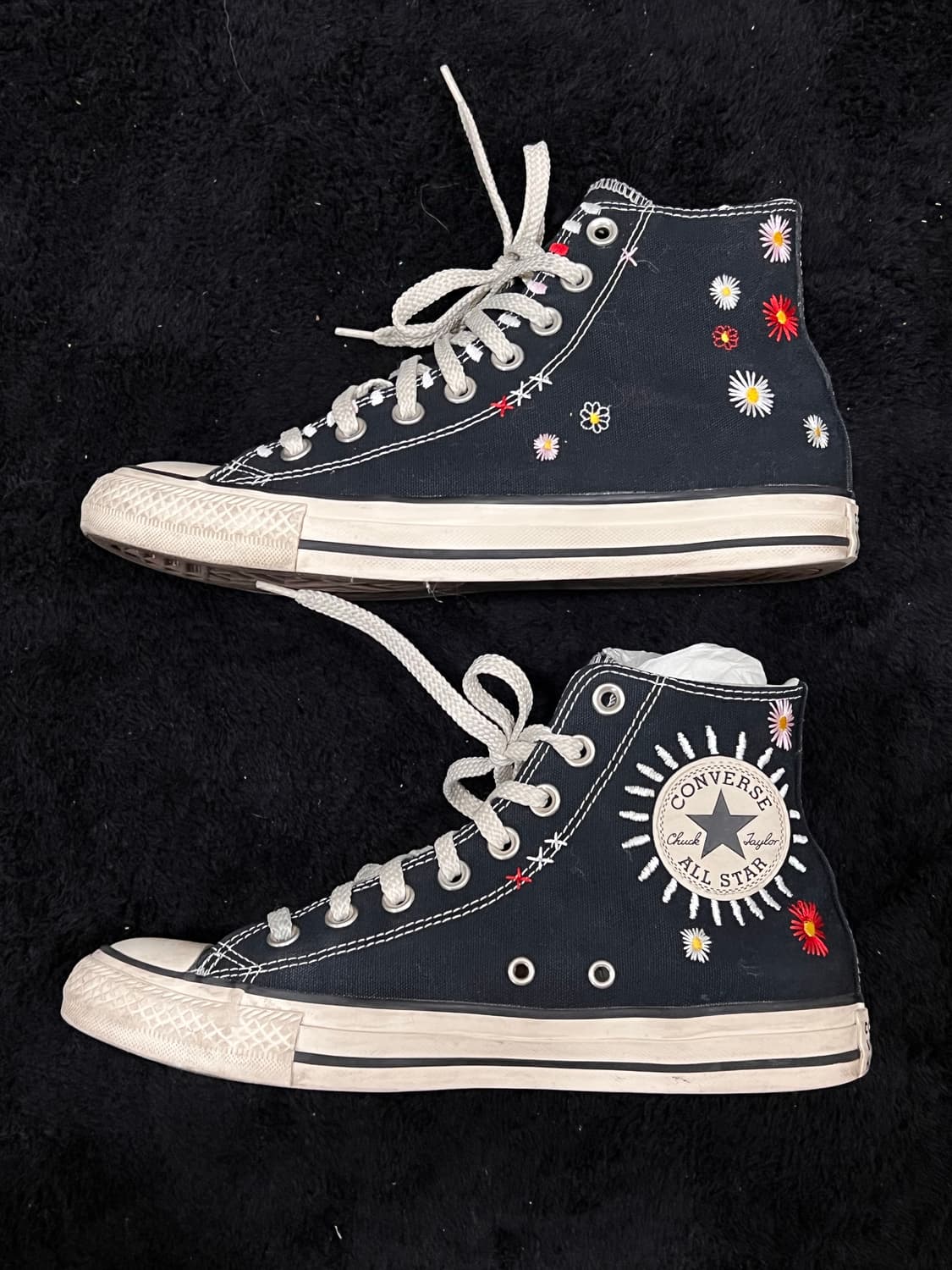 컨버스 올스타 플라워 자수 하이탑 (38 / 245–250 사이즈) 상품이미지2