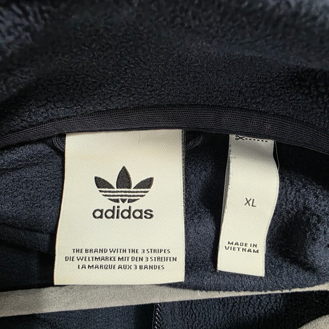 0157 아디다스 발란타 트랙탑 폴라 플리스 맨투맨 반집업 XL 상품이미지8