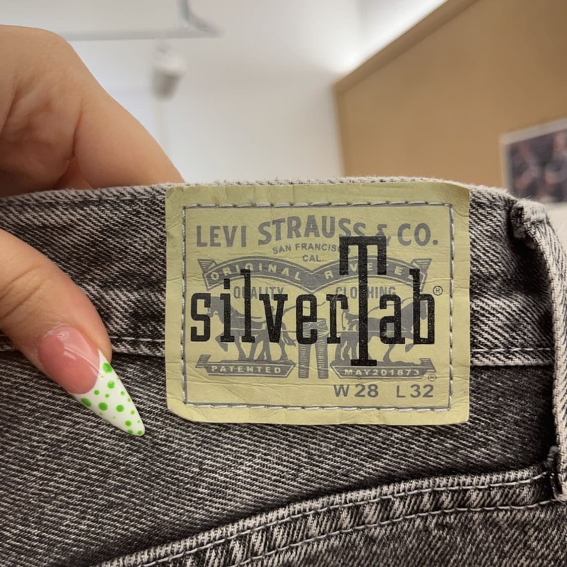 리바이스 실버탭 디스트로이드 흑청 데님팬츠 28인치 C08876 상품이미지6