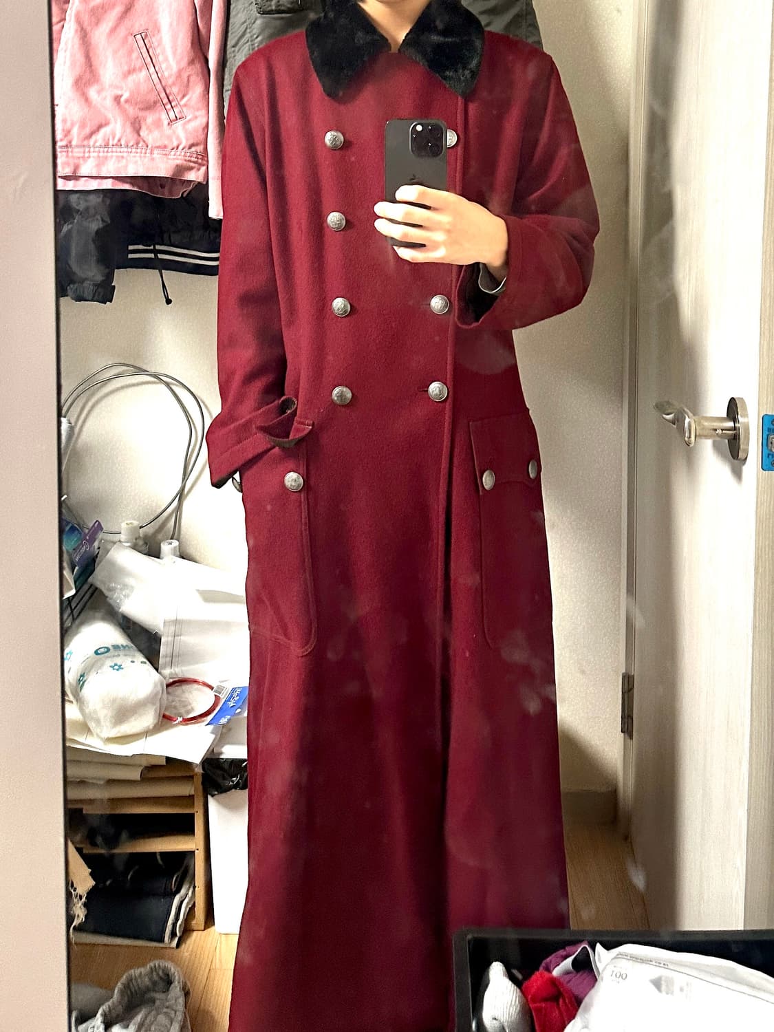 90s 장 폴 고티에 슈퍼 롱코트 상품이미지4