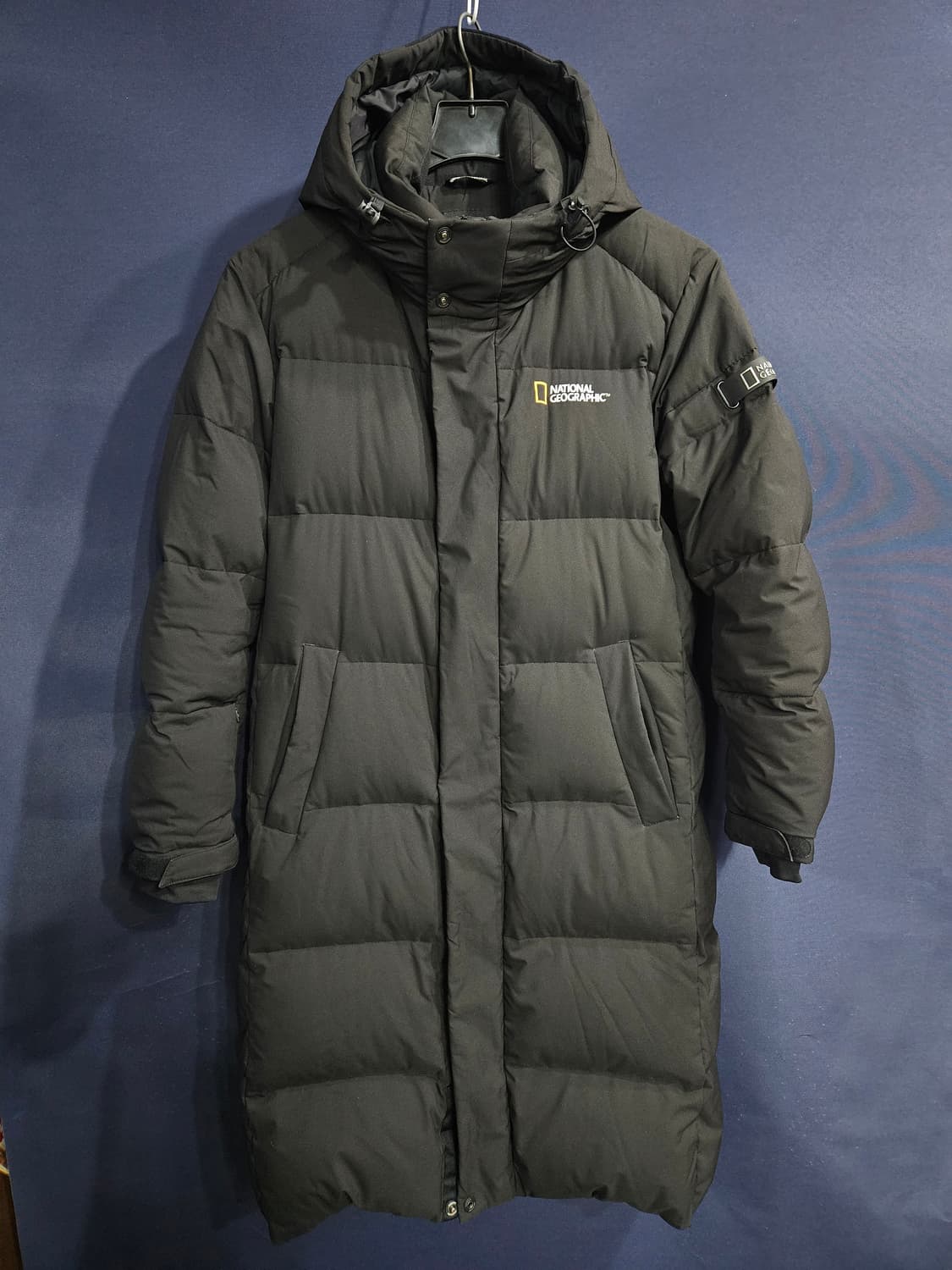 내셔널지오그래픽 블랙컬러 남성 95 덕다운 롱패딩  상품이미지1