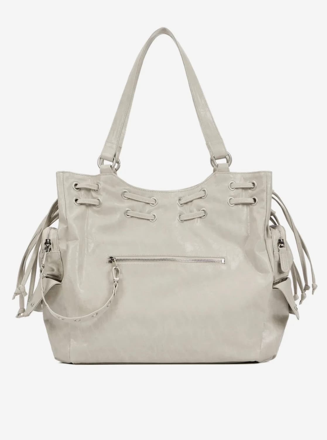 다이닛 NEW STUD STRING BIG BAG IN ASH BEIGE 상품이미지1