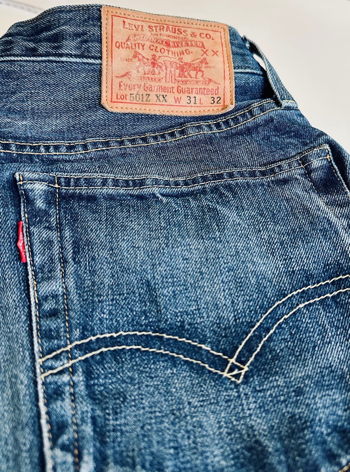 LVC 54501 콘밀 화이트오크 셀비지 31-32 신품급 501Z 상품이미지1