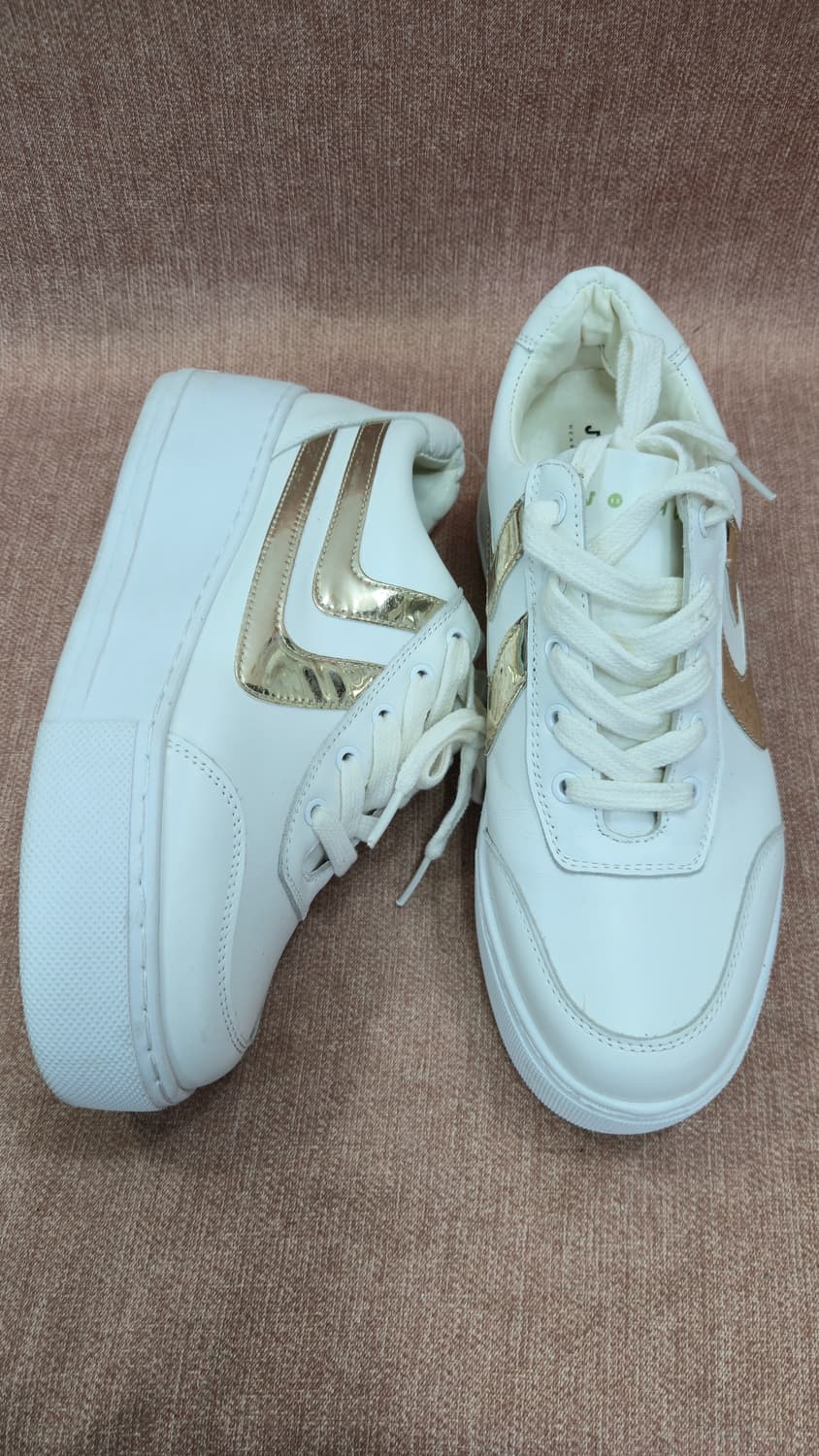 조슈아 일회착 250mm- 키높이 천연소가죽 리버티 플랫폼 스니커즈 상품이미지1