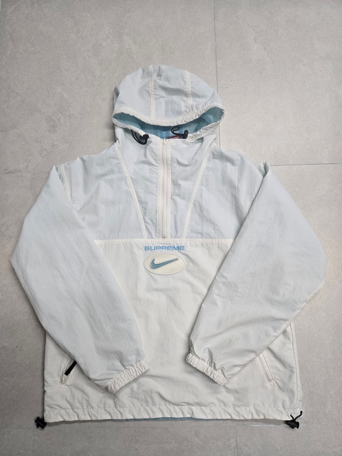 20FW 슈프림 나이키 쥬얼 리버시블 립스탁 아노락 화이트 S 상품이미지1