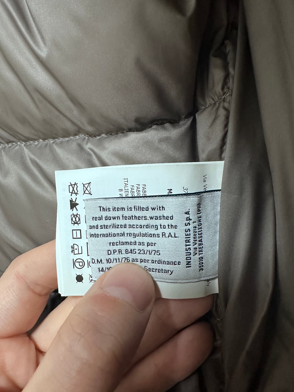 몽클레어 감마블루 울 캐시미어 집업 니트패딩 S 90-95 그레이 톰브라 상품이미지5