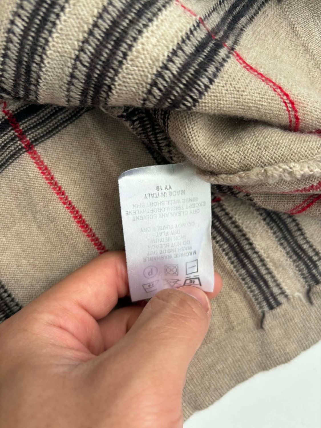 [M] 버버리 노바체크 이태리 울 니트 스웨터 상품이미지8