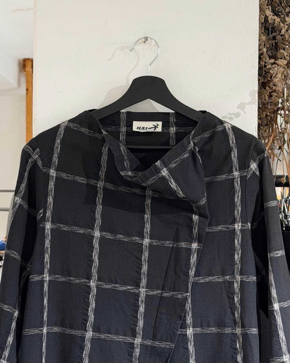하이 스포르팅 기어 블랙 코튼 블랜드 체크 드레스 상품이미지4