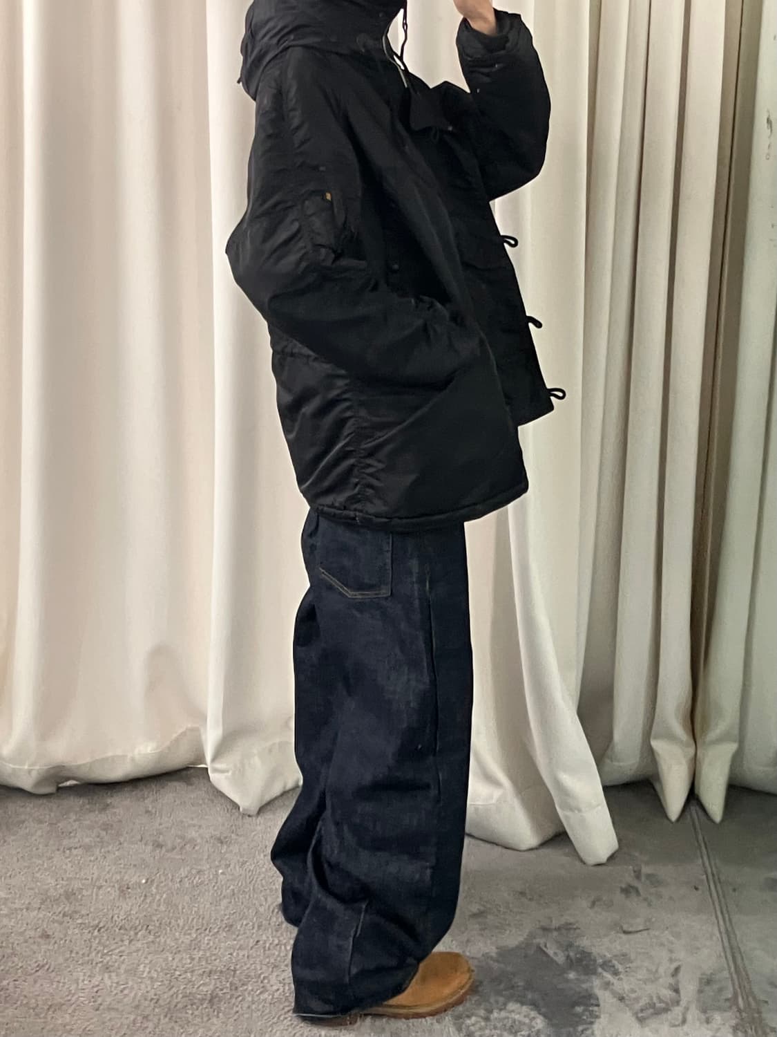 알파인더스트리 블랙 N3B 파카 M 상품이미지10