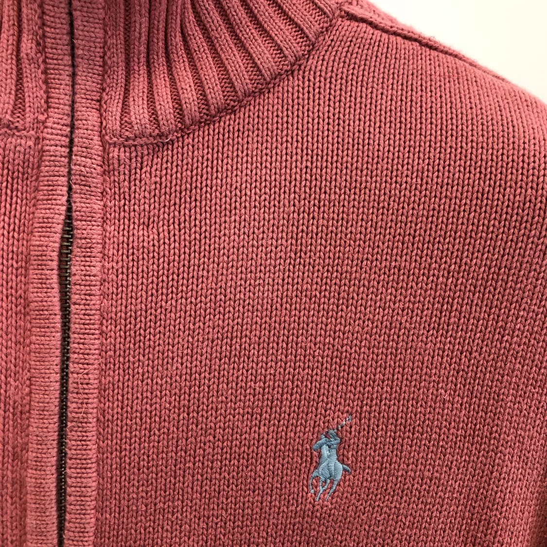 폴로 랄프로렌 핑크 니트집업 L 블루포니  상품이미지2