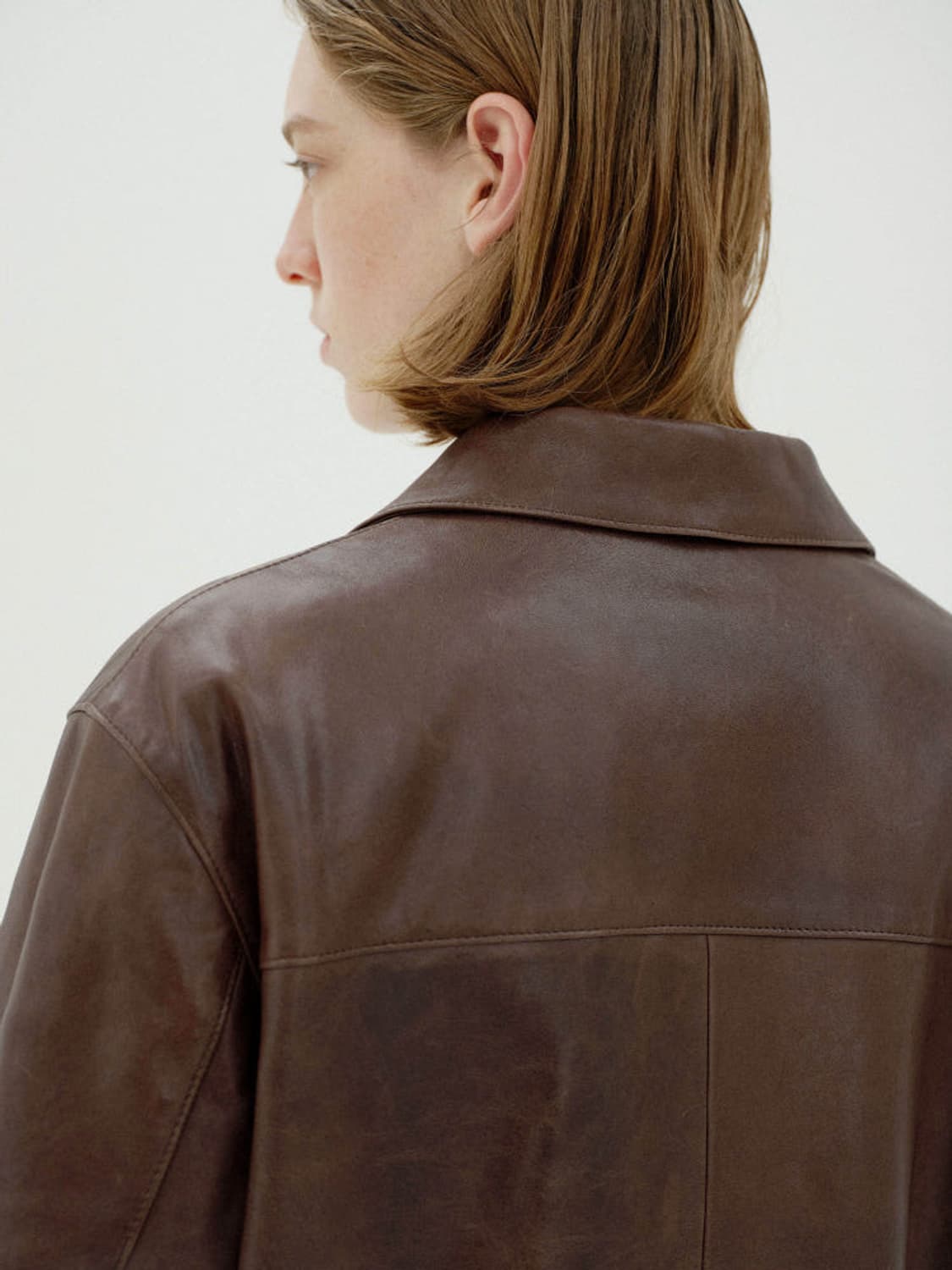 오라리 25AW 헤비 램 레더 블루종(가죽자켓) 상품이미지4