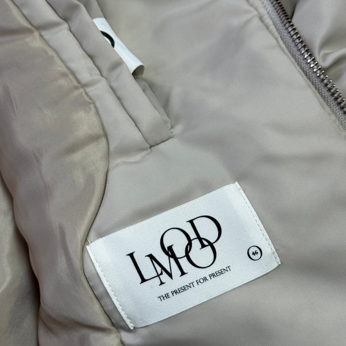 엘무드 아이보리 크롭 점퍼 46 상품이미지6