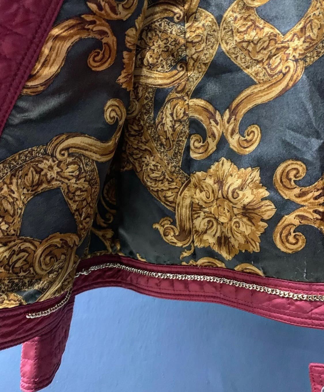 큐프라 스냅 버튼 디테일 퀼팅 블루종 타입 재킷 상품이미지9