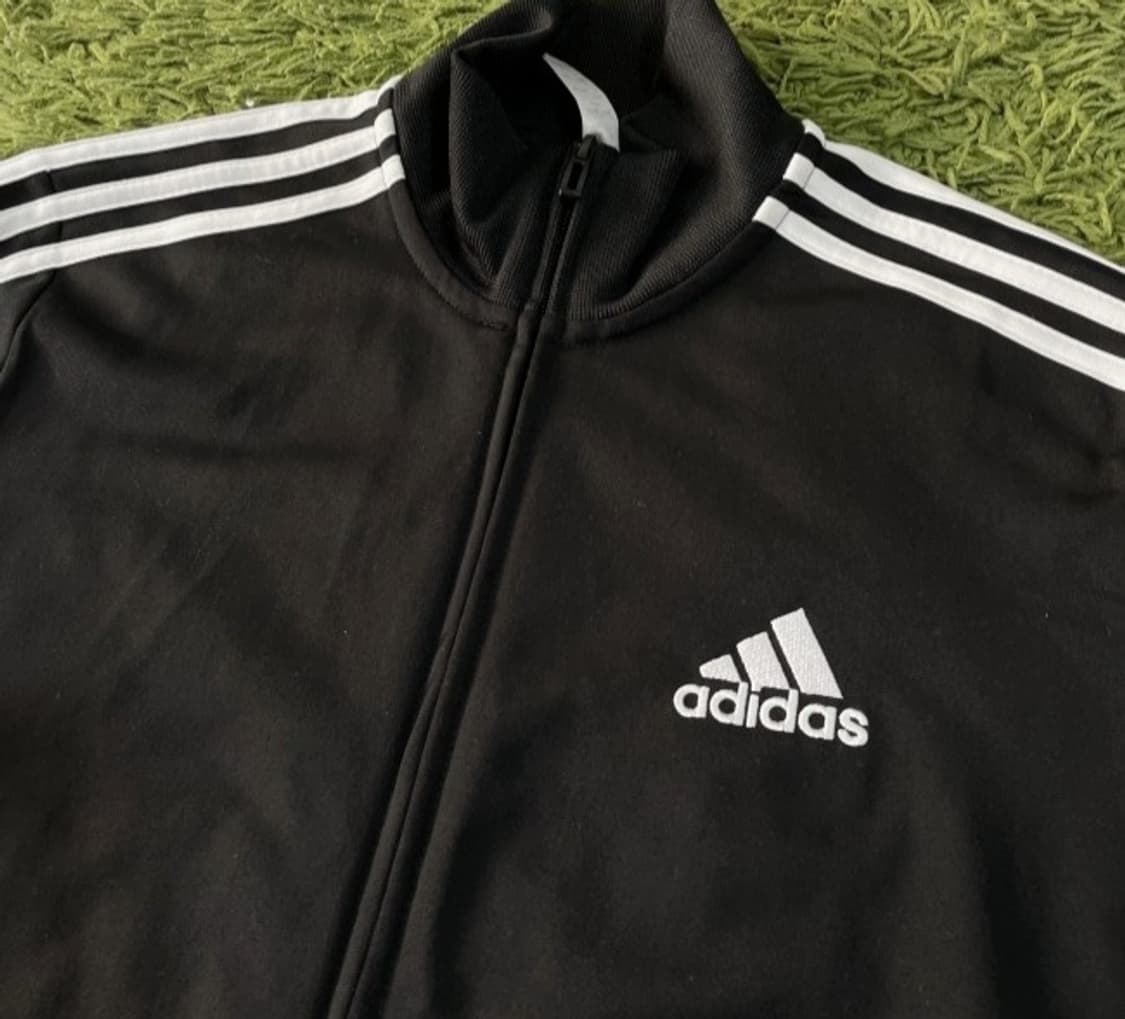 아디다스 블랙 검정 트랙탑 져지집업 95/M 상품이미지2