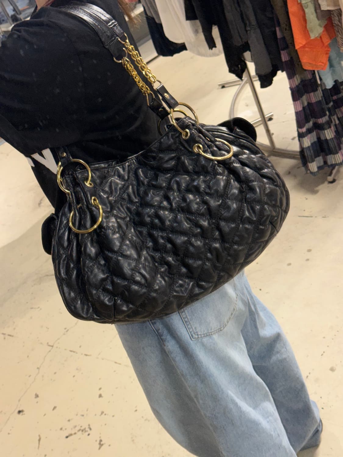 gyaru gather chain hobo bag 상품이미지7