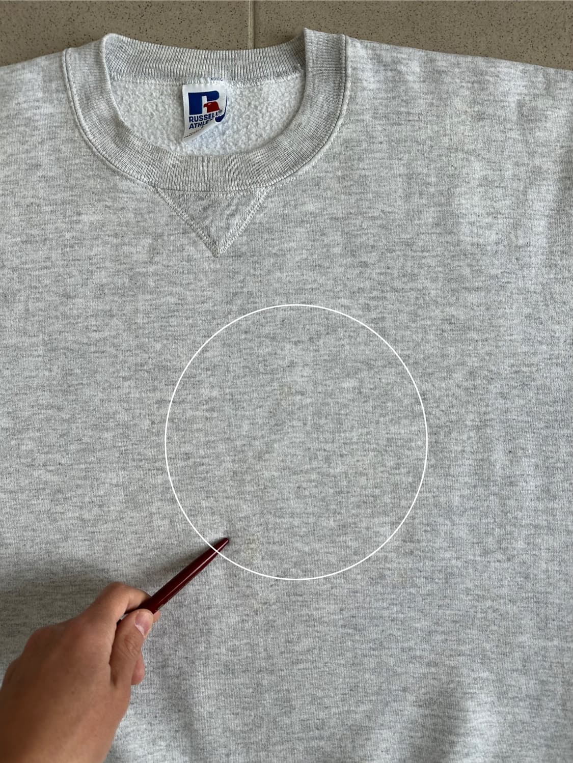 90s 빈티지 러셀 스웻셔츠 그레이 L USA 상품이미지6