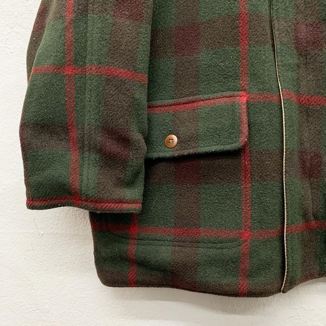 폴로 랄프로렌 컨트리 그린 타탄체크 울 자켓 상품이미지3