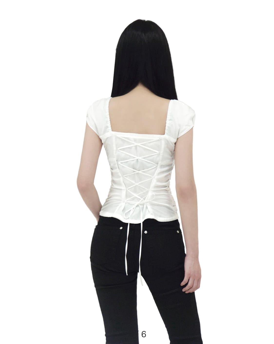 [택있는새상품] 포어링 유어 셔링 블라우스 (화이트) 상품이미지2